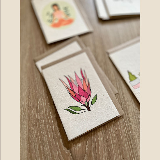 Waratah Plantable Card from Rosy Thoughts