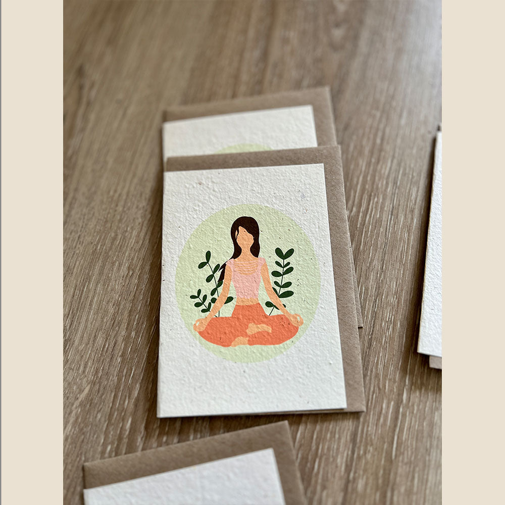 Yoga Plantable Card from Rosy Thoughts