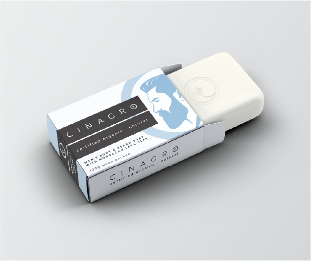 Cinagro: Certified Organic Men’s Body & Beard Soap Bar