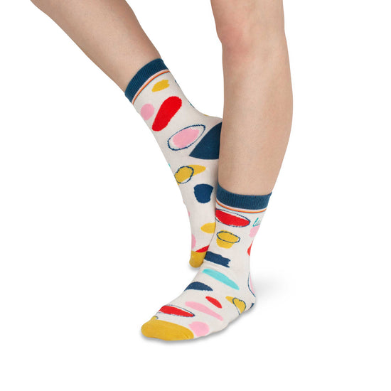 Adult Crew Socks | Coloured Dots