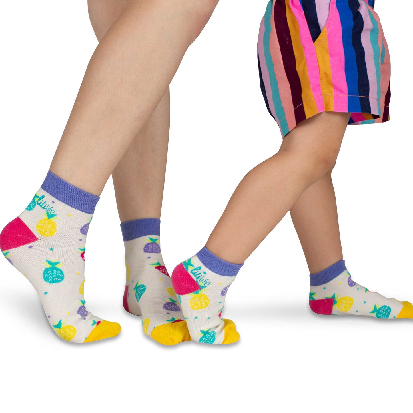 Papa & Me Socks | Coloured Pineapples