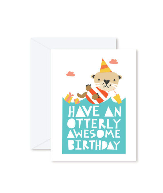 Hello Miss May | Have An Otterly Awesome Birthday Card