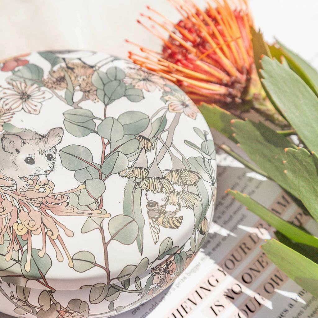 Blushing Ivy Candles: Australiana Fairytale Candle - Bush Florals & Native Honey