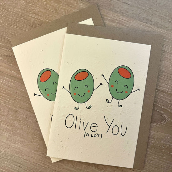 Olive You Plantable Card from Rosy Thoughts