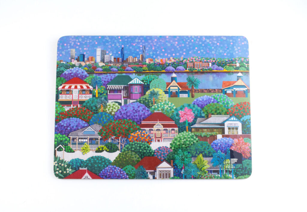Debra Hood Art - Queenslanders of Brisbane - Placemat Set