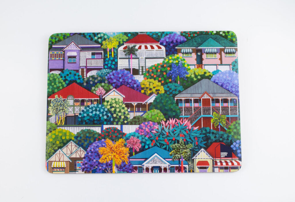 Debra Hood Art - Queenslanders of Brisbane - Placemat Set