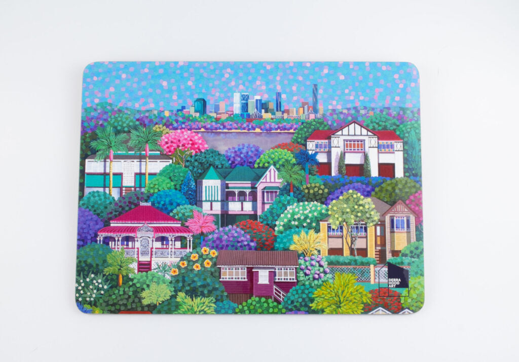 Debra Hood Art - Queenslanders of Brisbane - Placemat Set
