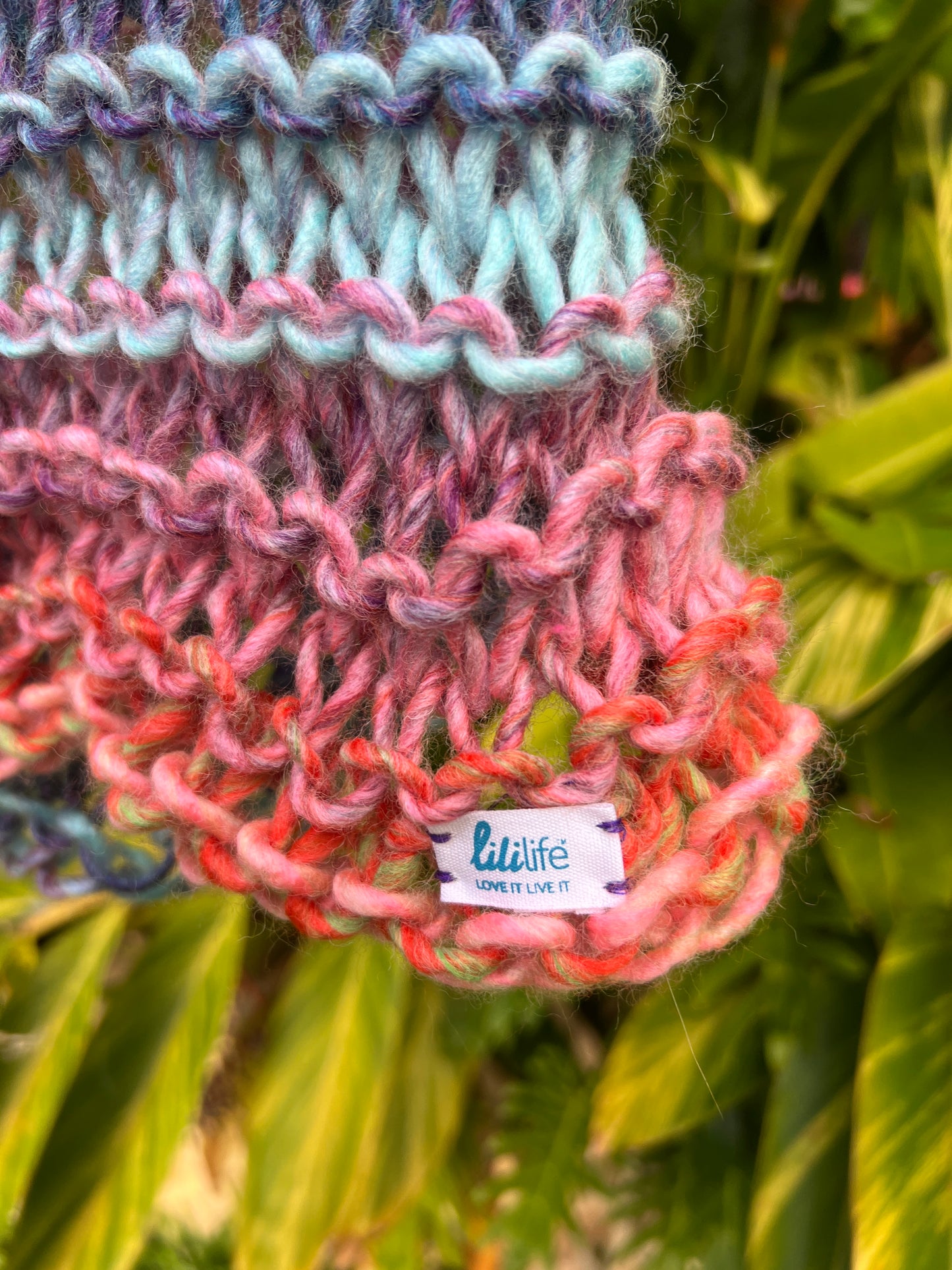 Handmade Rainbow Chunky Mohair Knit Vest | Sustainable Fashion