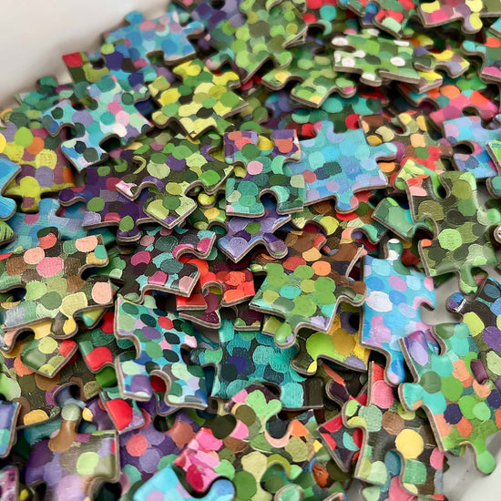 Debra Hood Art - Pink Confetti Puzzle