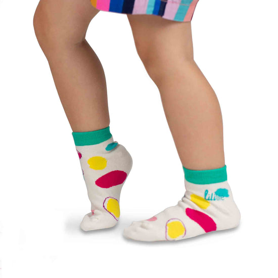 Kids Ankle Socks | Coloured Dots