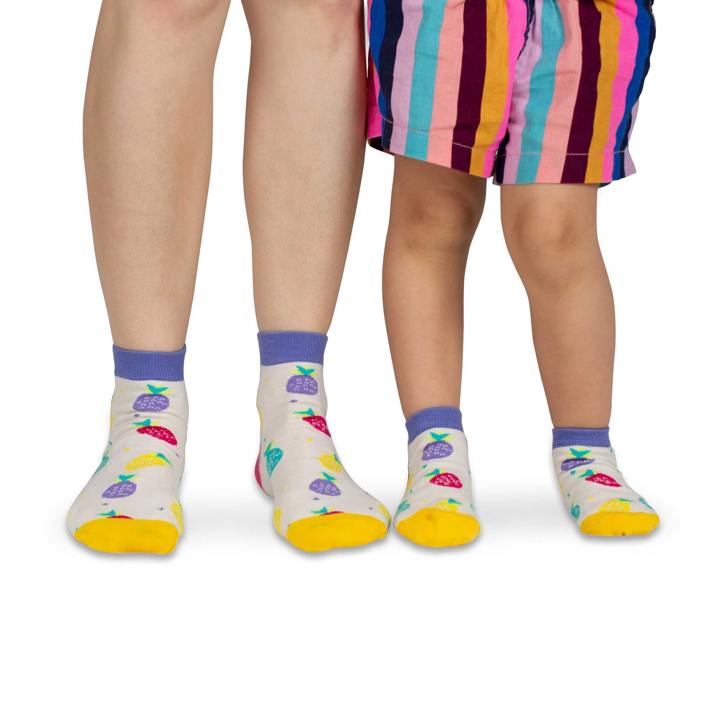 Load image into Gallery viewer, Papa &amp;amp; Me Socks | Coloured Pineapples
