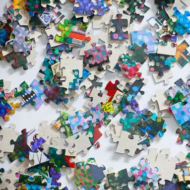 Load image into Gallery viewer, Debra Hood Art - Confetti Avenues Puzzle
