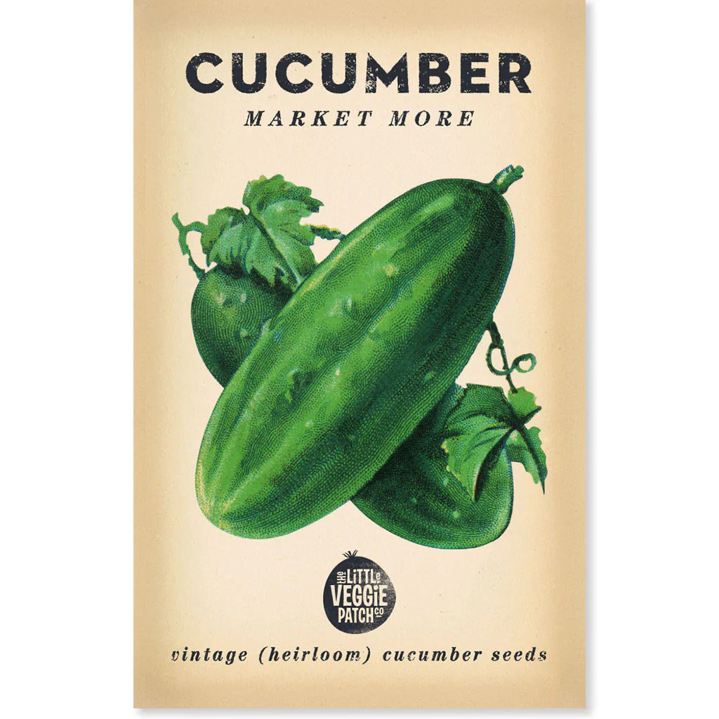 Load image into Gallery viewer, Little Veggie Patch Co - Cucumber &amp;#39;Poinsett&amp;#39; Heirloom Seeds
