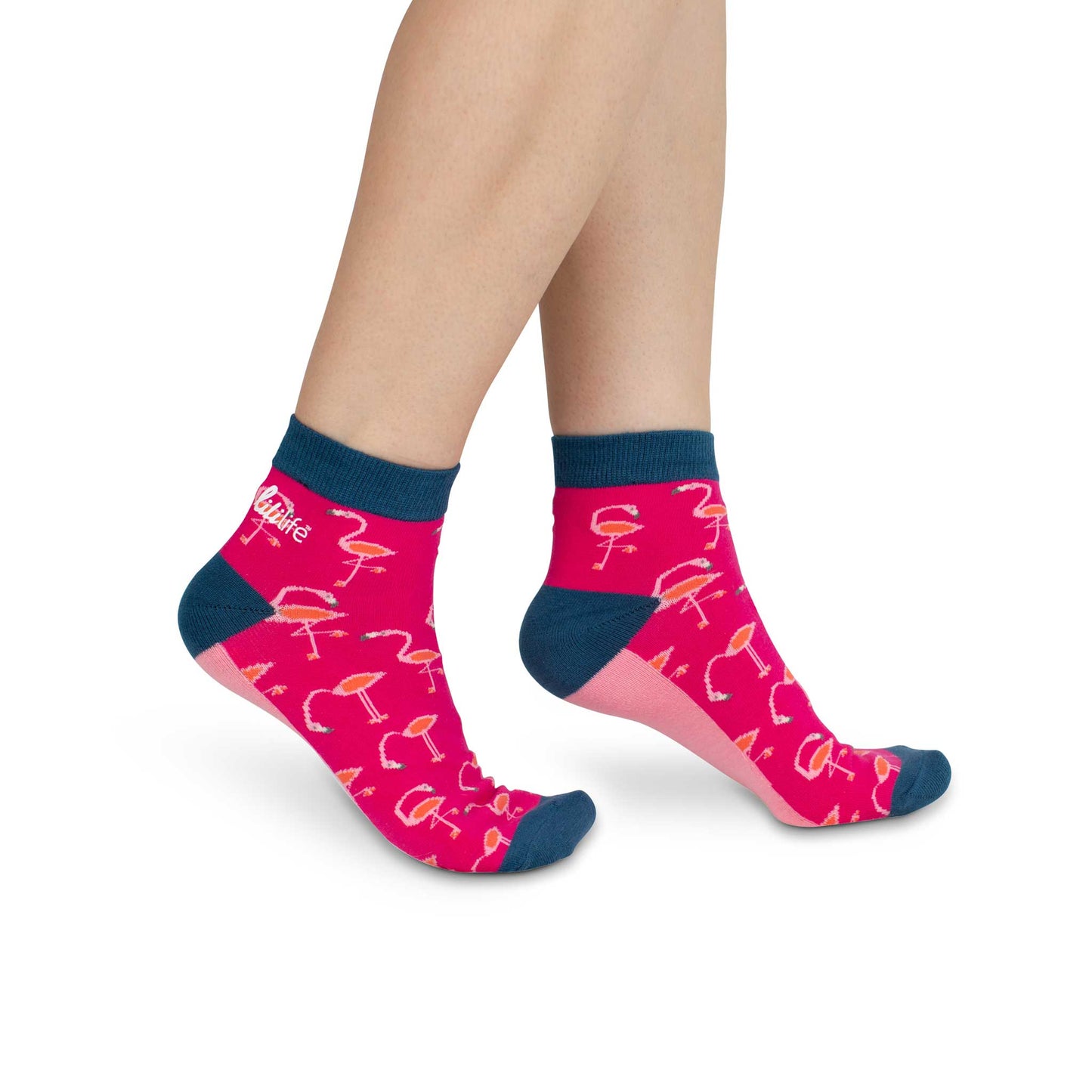 Adult Ankle Socks | Flamingo - Bright Pink