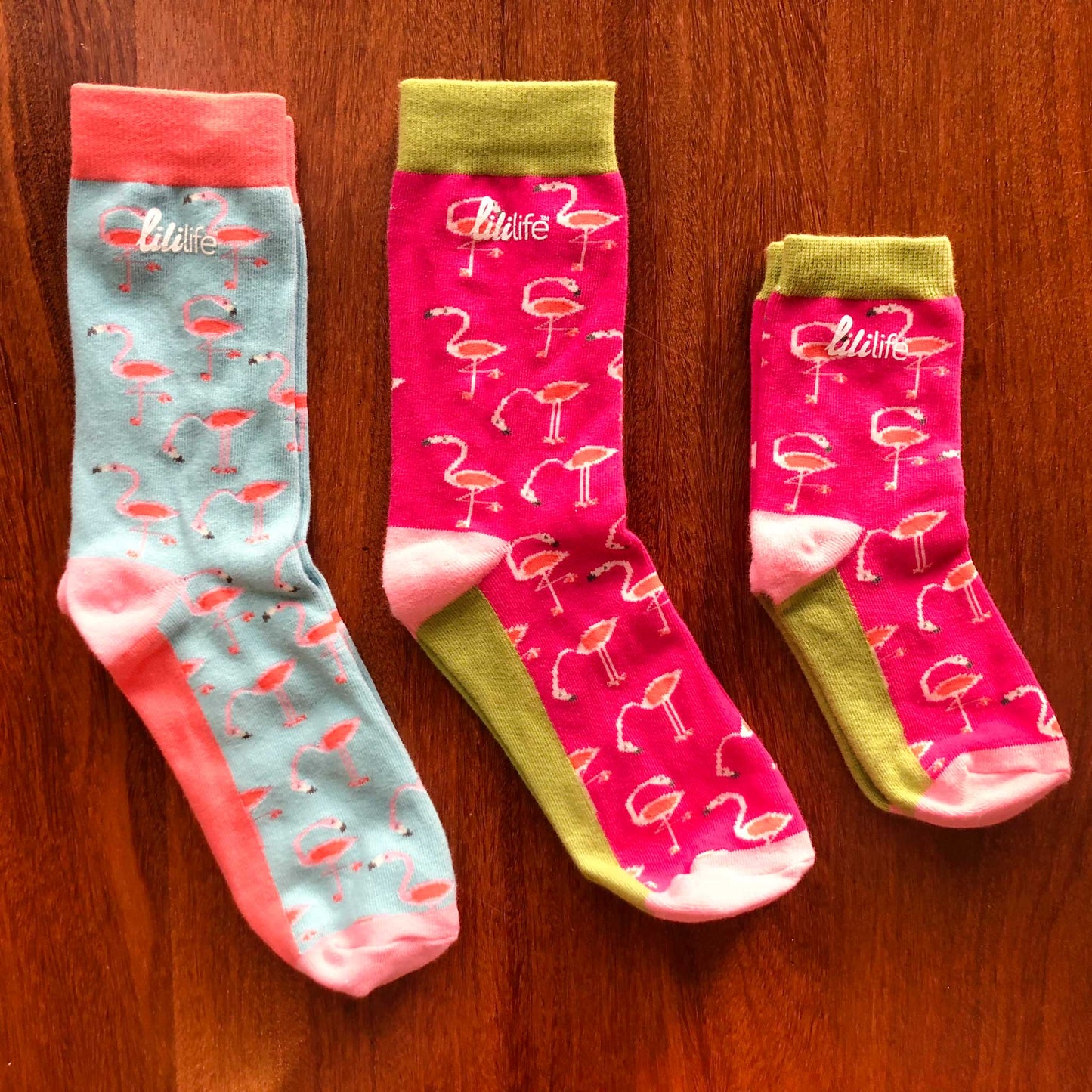 Adult Crew Socks | Flamingo - Retro Light Pink