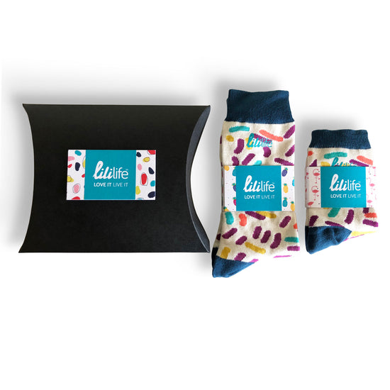 Load image into Gallery viewer, Mama &amp;amp; Me Socks | Jelly Beans
