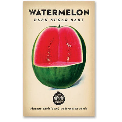 Load image into Gallery viewer, Little Veggie Patch Co - Watermelon ‘Bush Sugar Baby’ Heirloom Seeds
