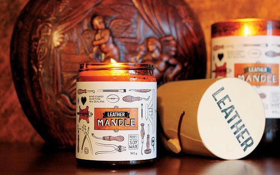 Load image into Gallery viewer, William &amp;amp; Emerson Candles | Leather Mandle
