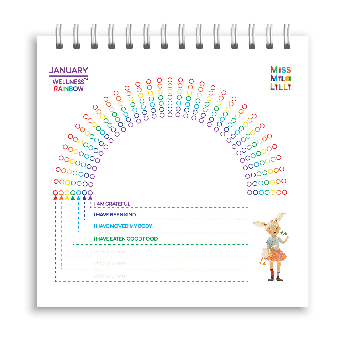 Load image into Gallery viewer, Miss Mila Lilli™ - Wellness Rainbow™ Calendar
