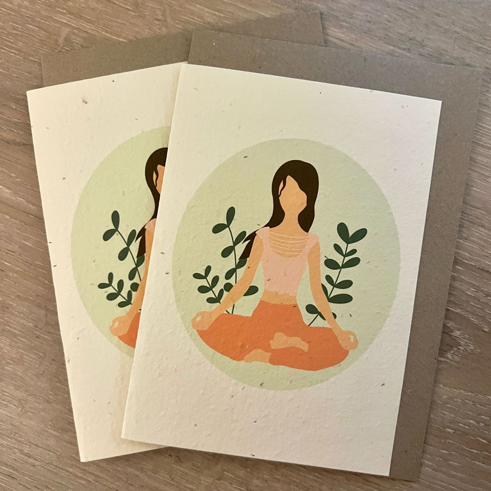 Yoga Plantable Card from Rosy Thoughts