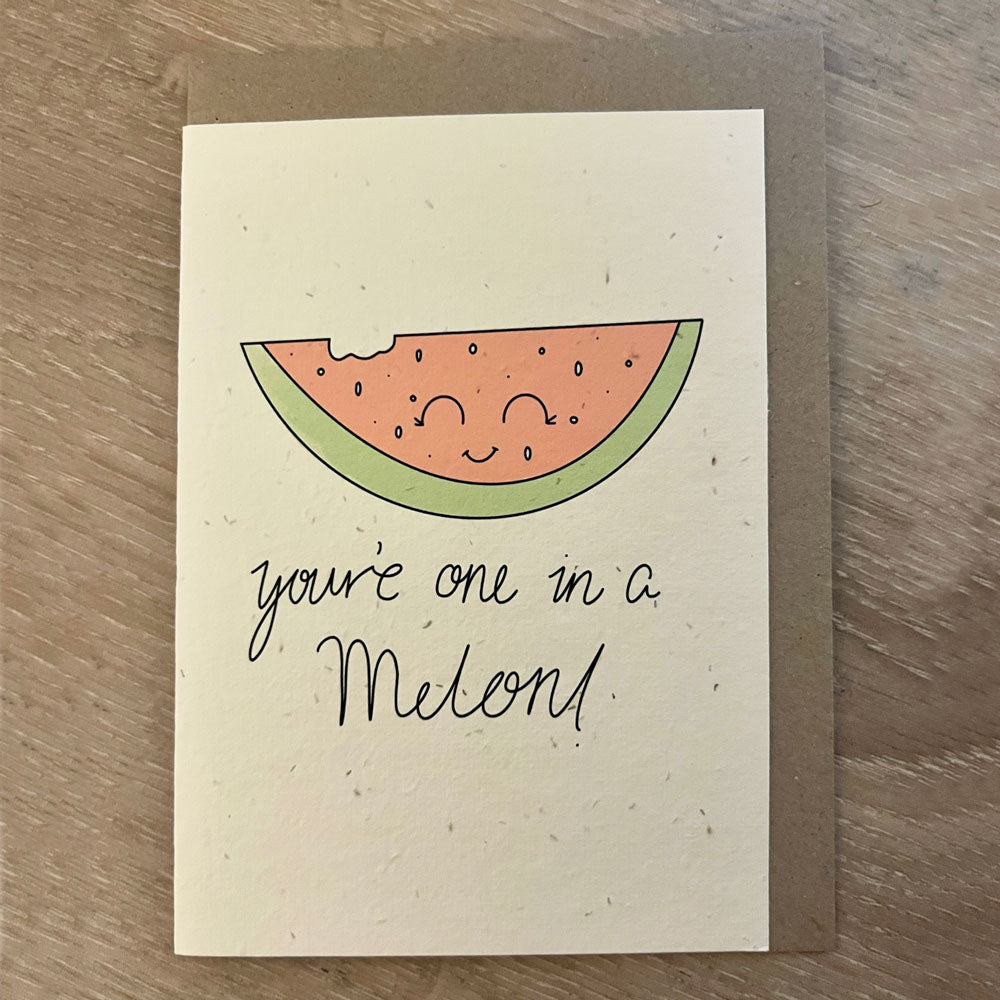 One in a Melon Plantable Card from Rosy Thoughts